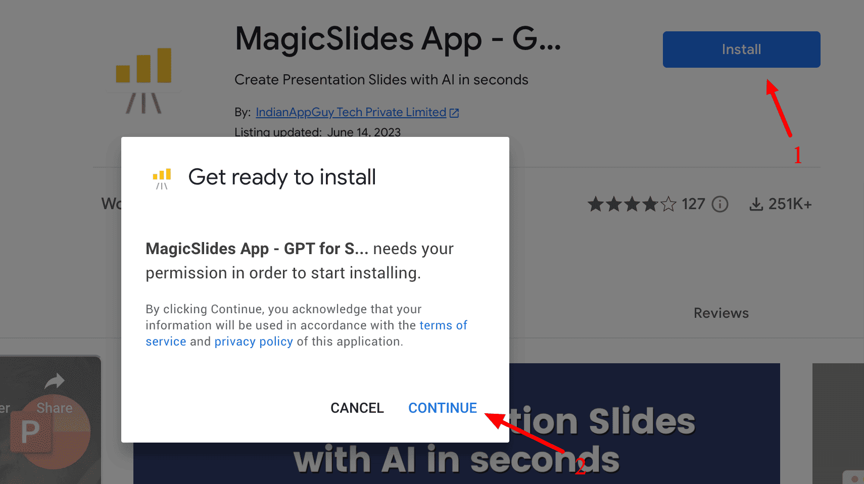 install magic slides