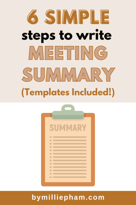 meeting summary design