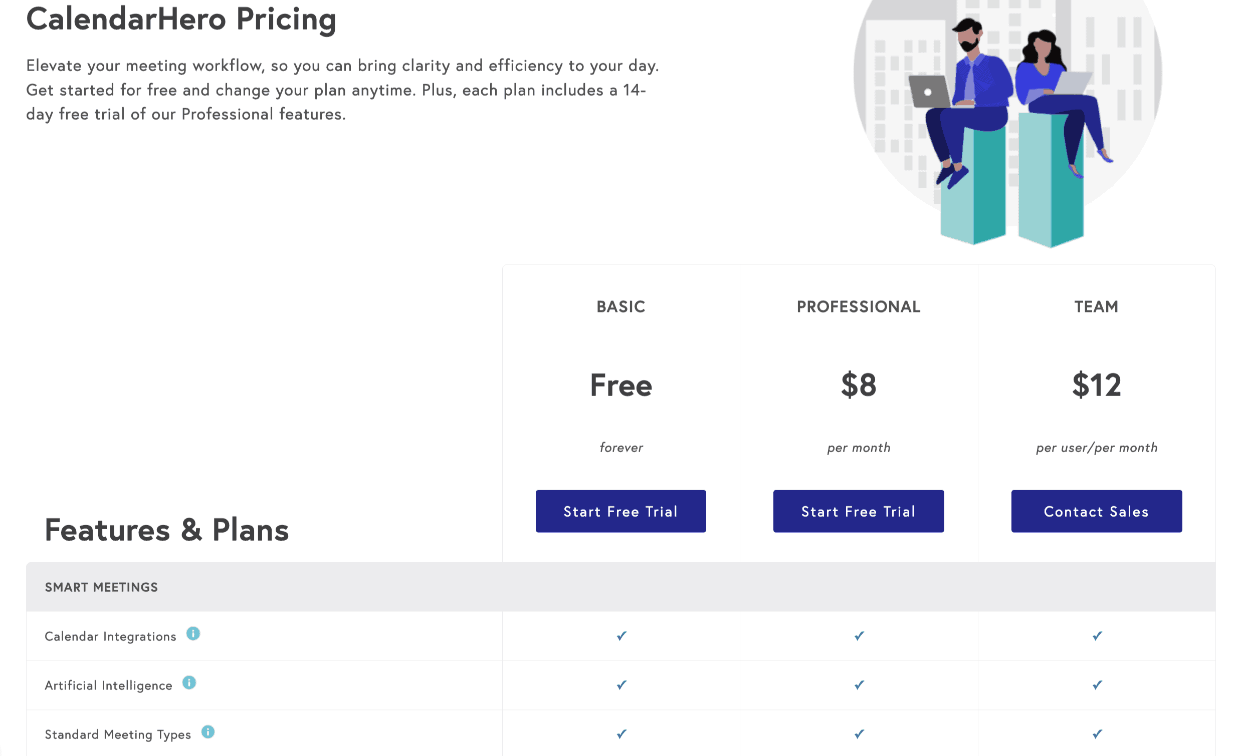 Pricing — CalendarHero 