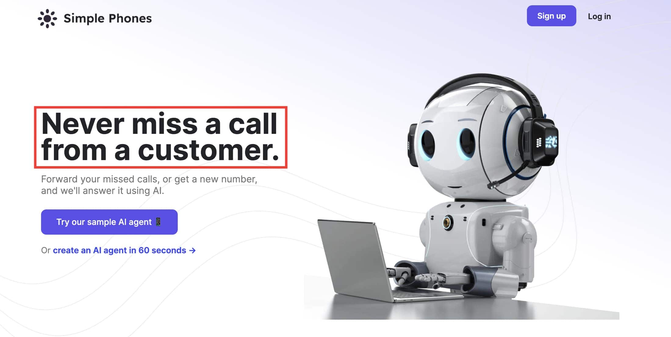 Sameday - Answer the phone with AI and never miss a new customer