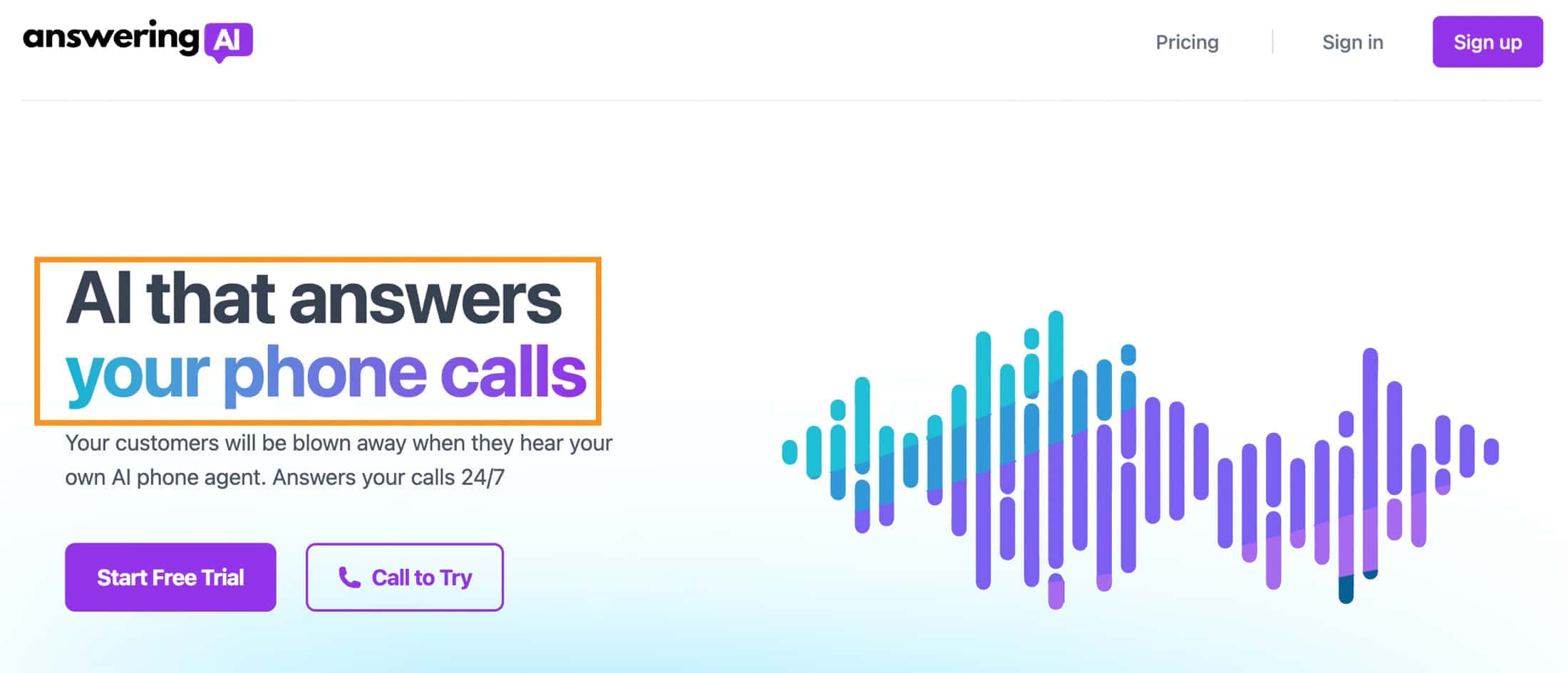 answering AI homepage answering AI homepage