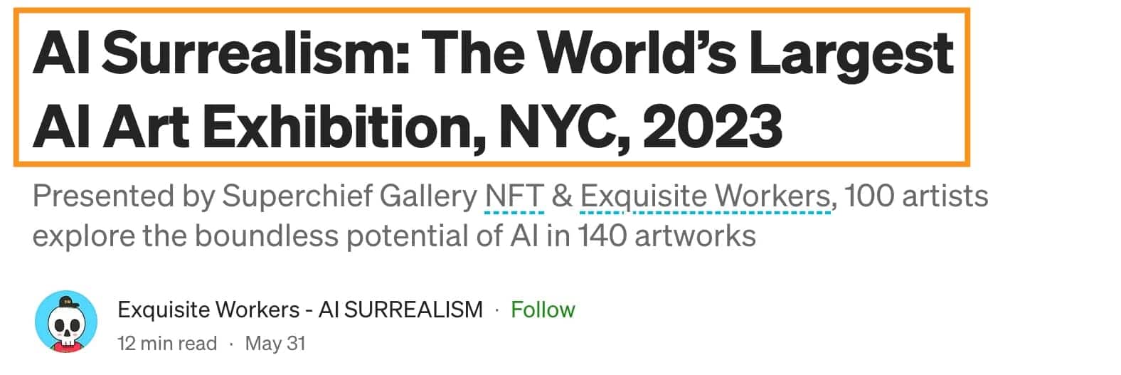 ai exhibition in new york 