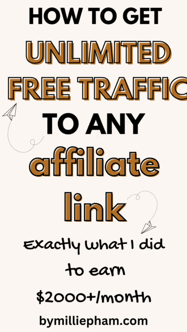how to get unlimited free traffic to any affiliate link