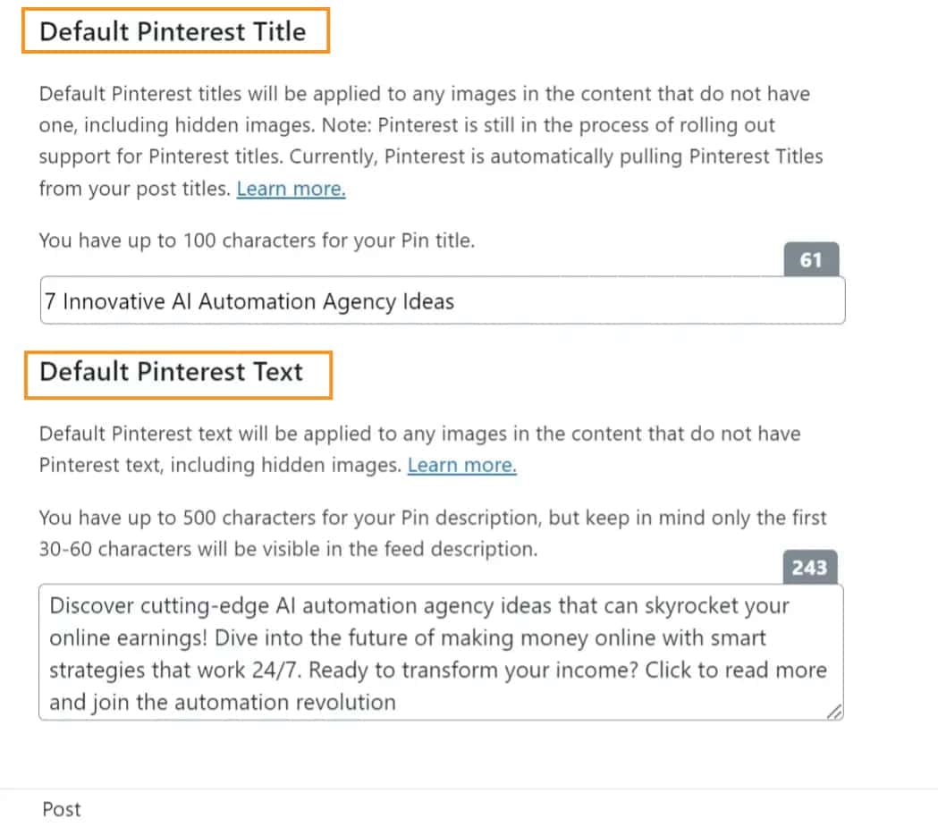 add pinterest title and description to images in Wordpress add pinterest title and description to images in Wordpress