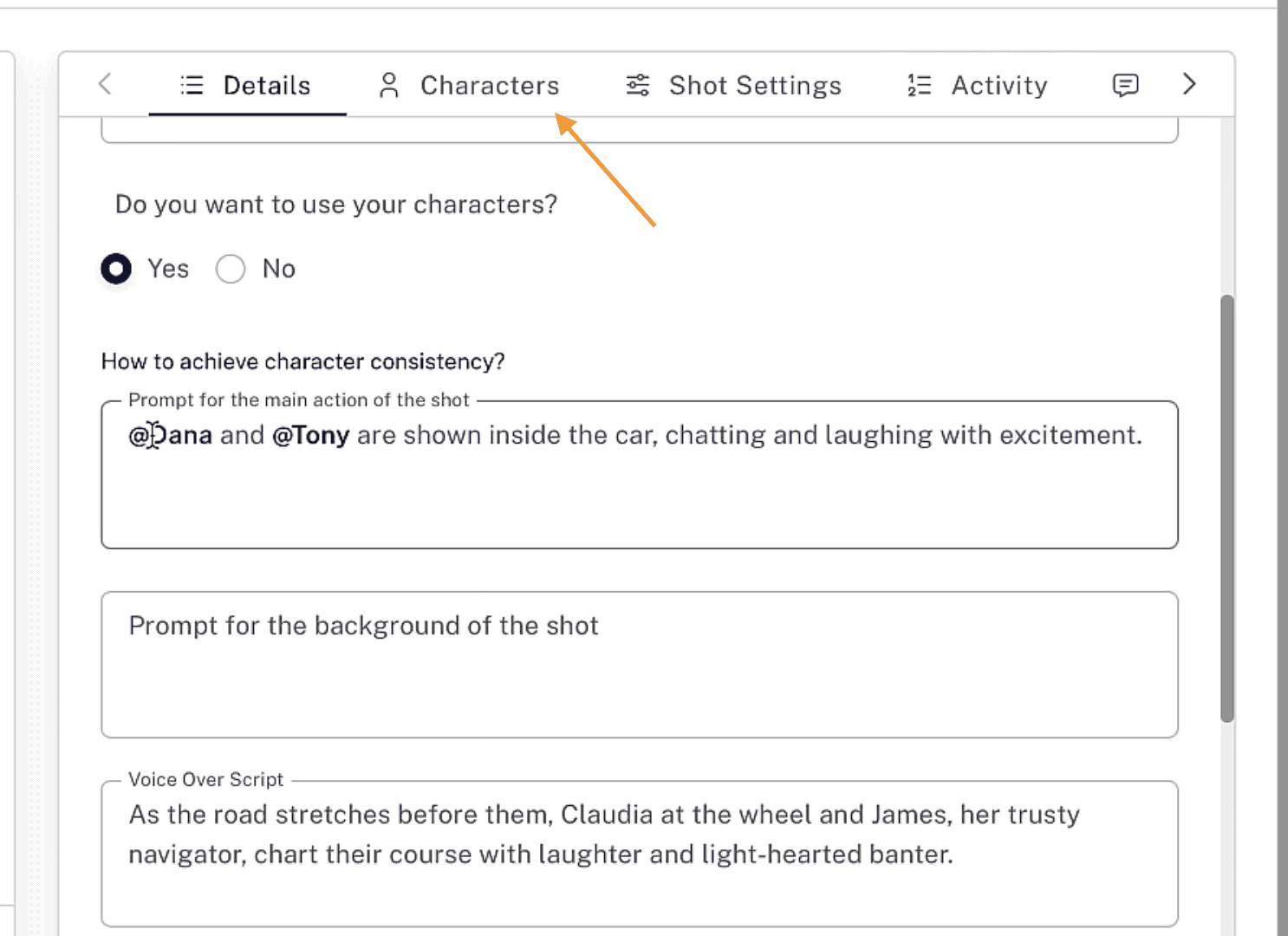 use your characters created in Storyboard Hero