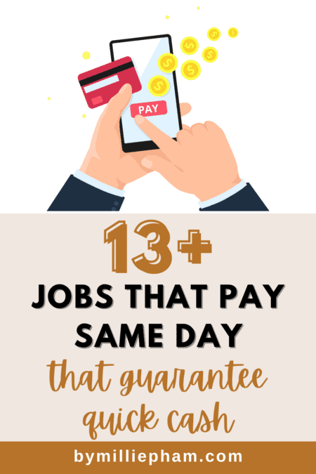 jobs that pay same day