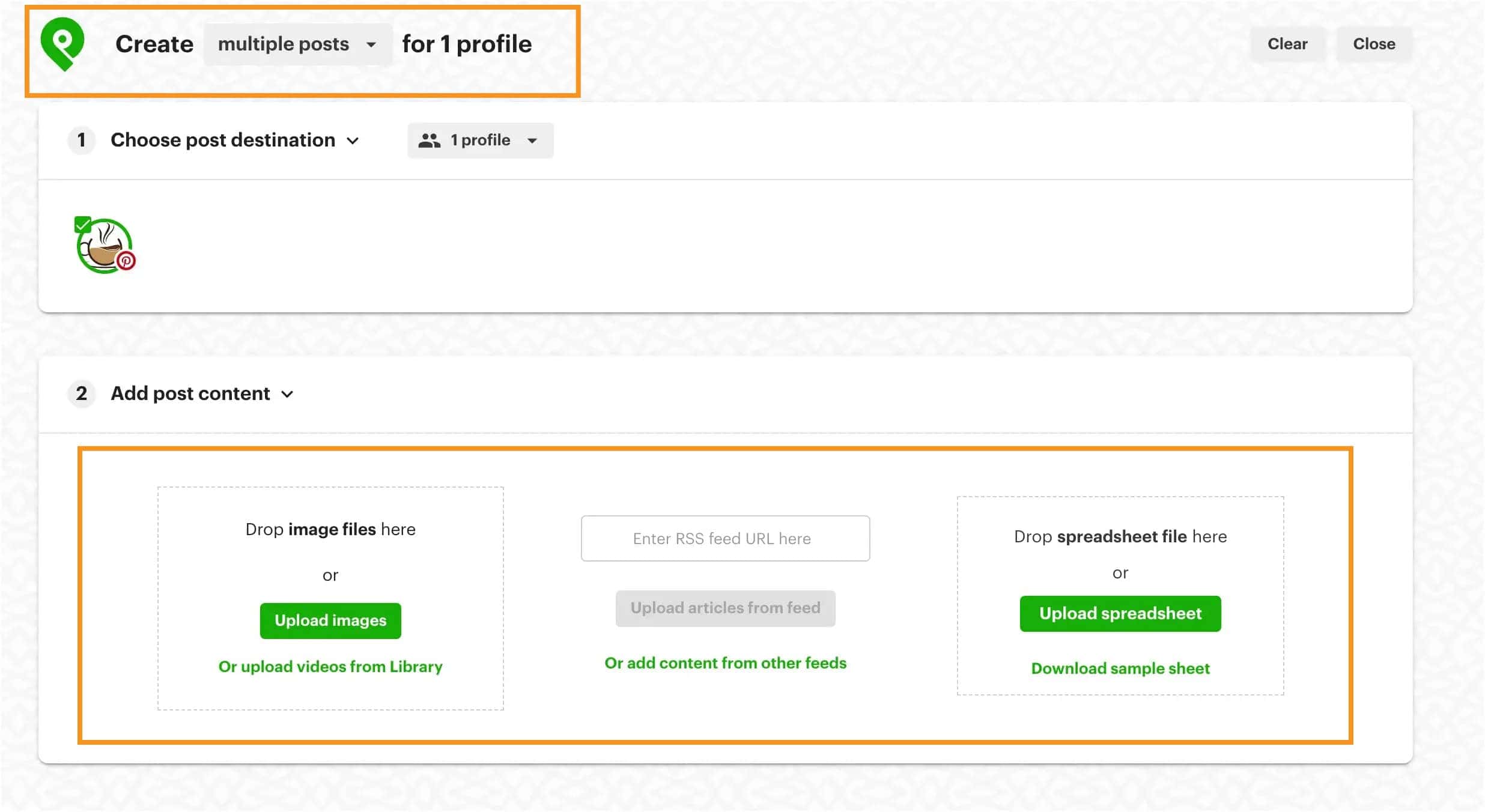 schedule content in bulk in Post Planner schedule content in bulk in Post Planner
