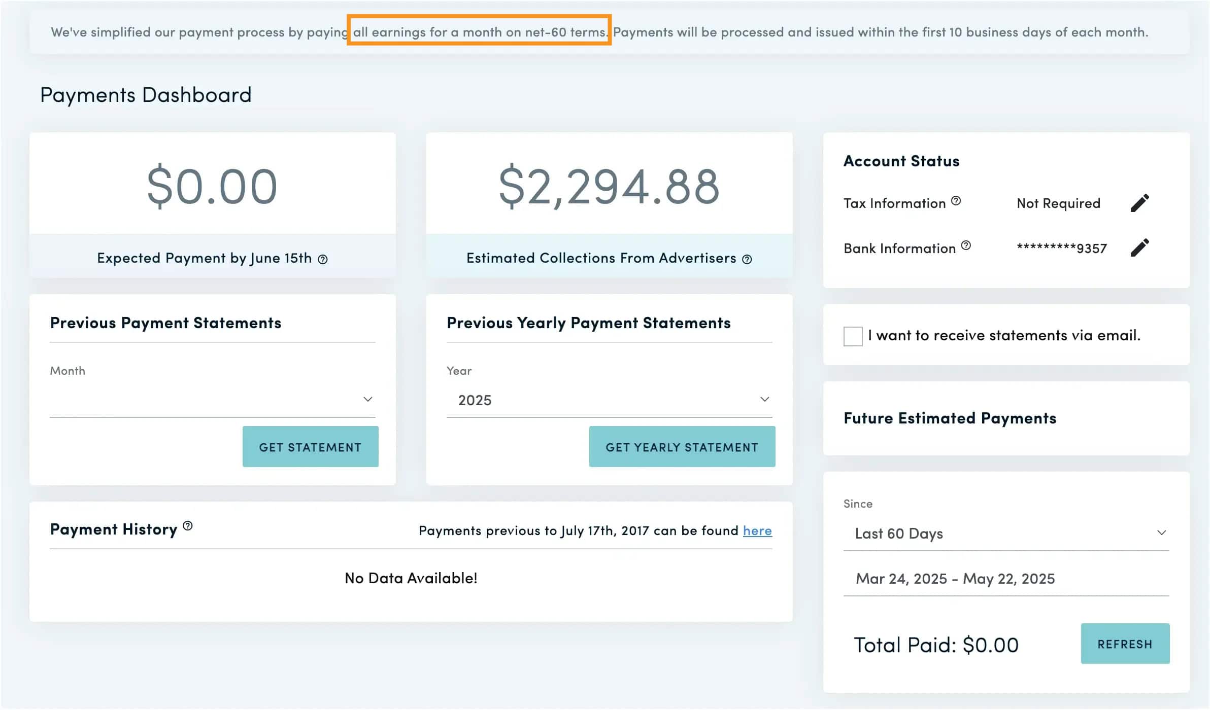 Monumetric Console payment Monumetric Console payment