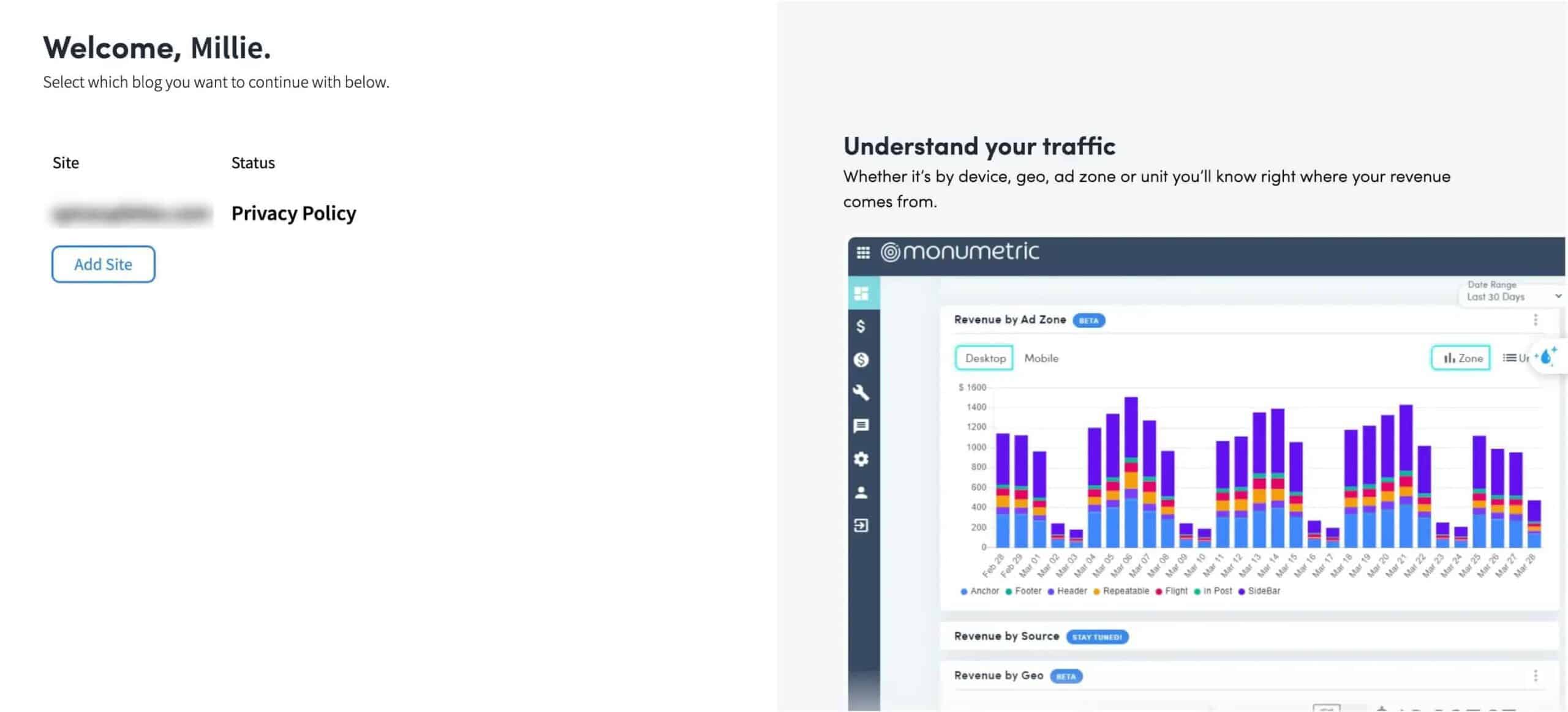 Onboarding Status in monumetric Onboarding Status in monumetric