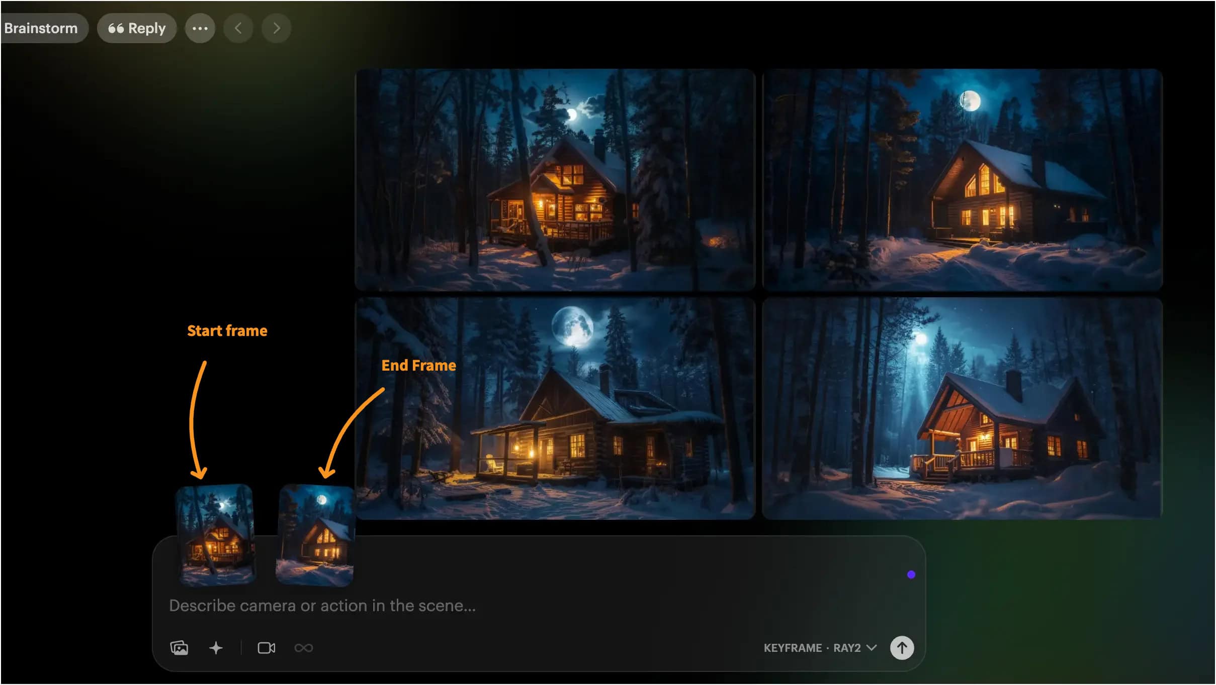 Snowy Forest Cabin _ keyframe Snowy Forest Cabin _ keyframe