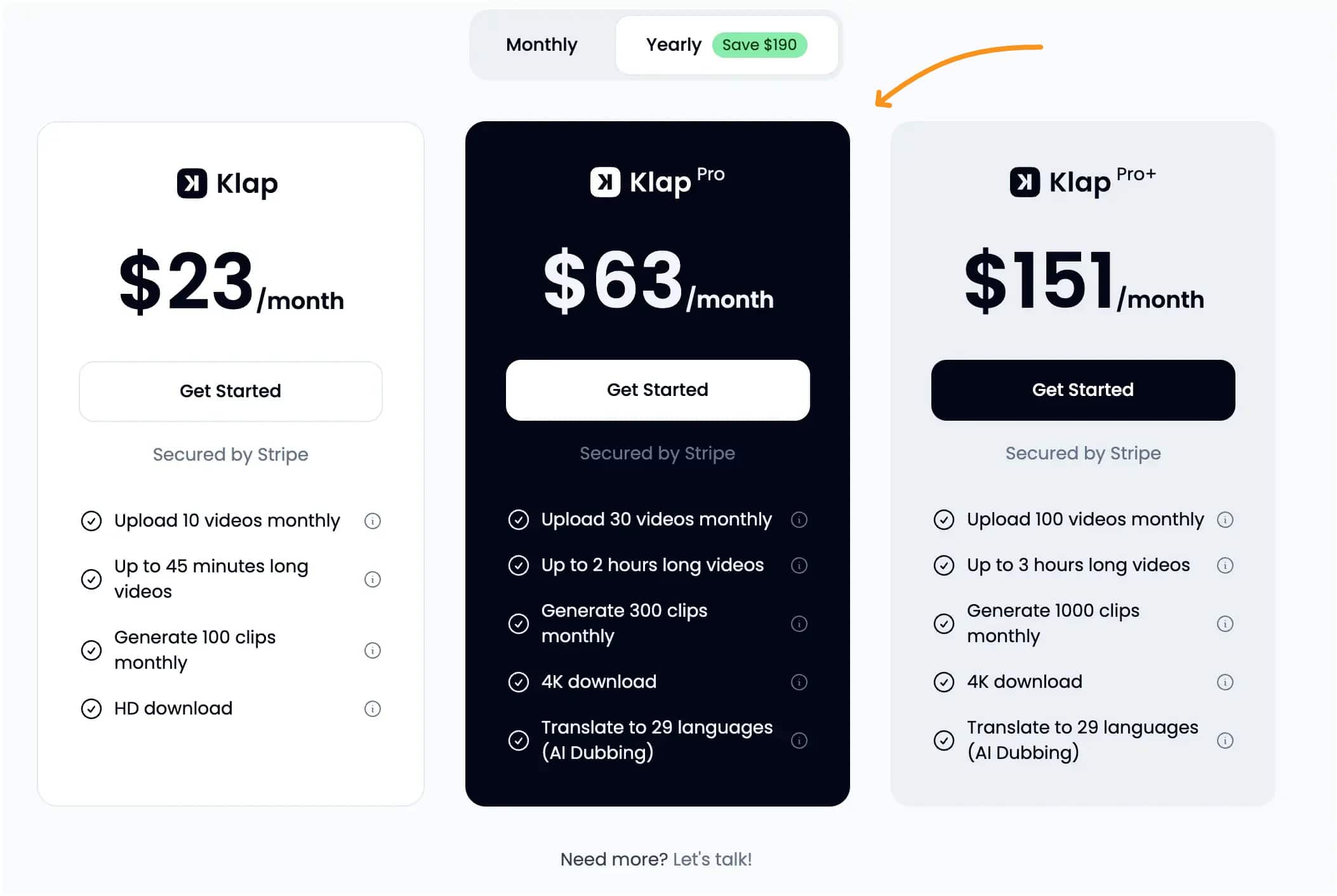 Klap Pricing Klap Pricing