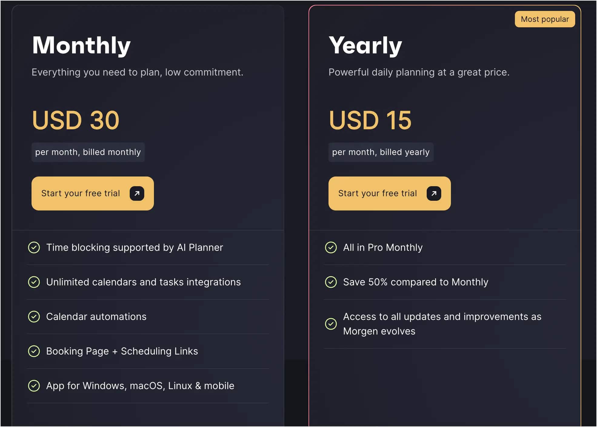morgen pricing morgen pricing